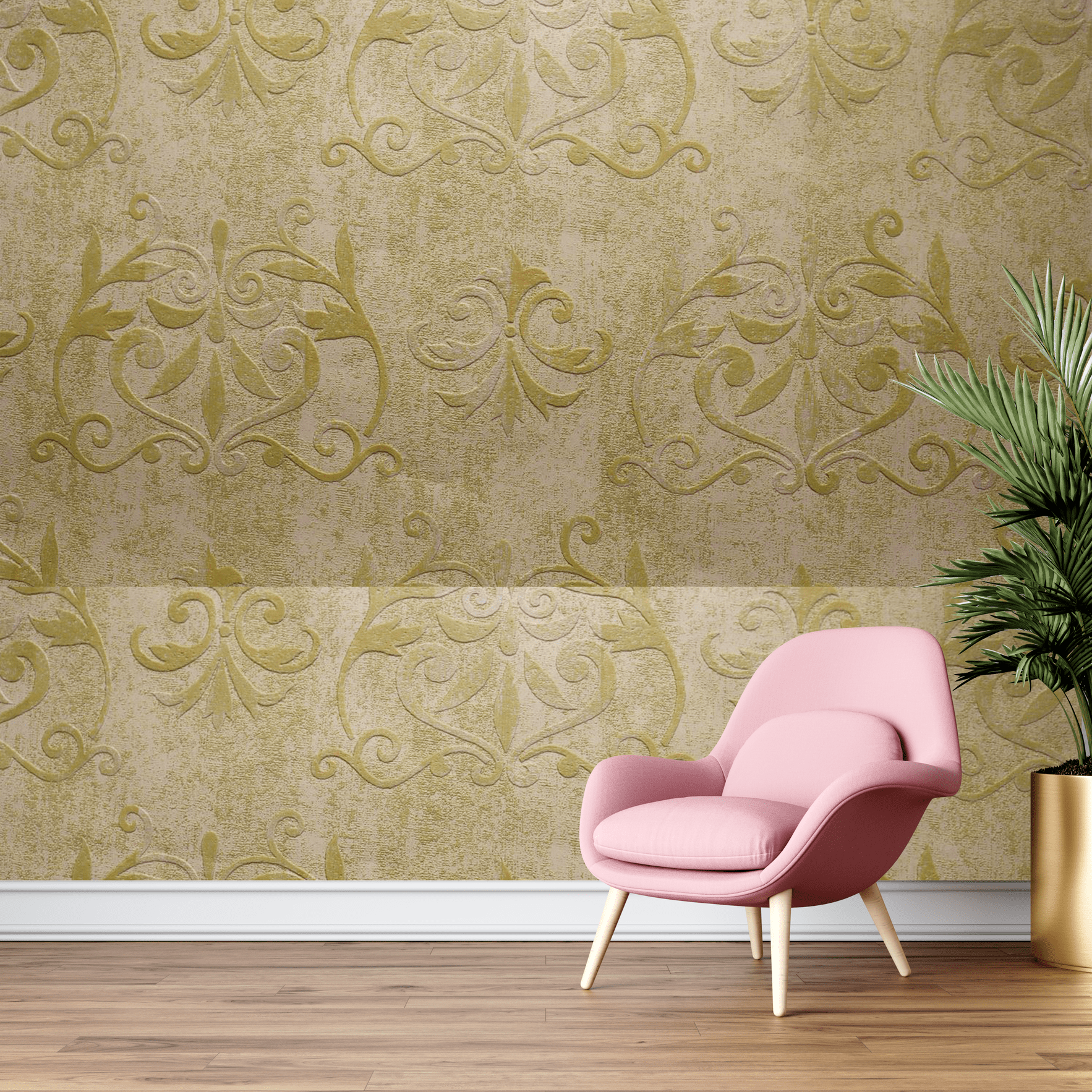 Buy PATTERN WALLPAPER - 53CM*10.05M - 5.32SQM - WITH FIXING Online | Construction Finishes | Qetaat.com